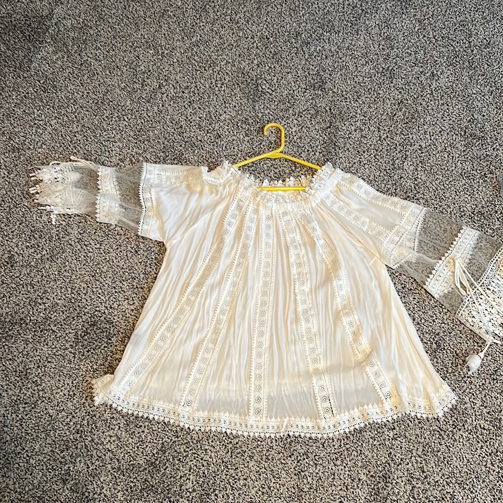 White of the shoulder blouse